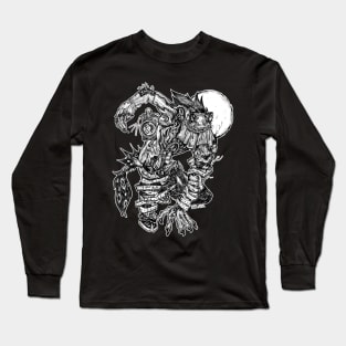 Animal bone world war II -Right Long Sleeve T-Shirt